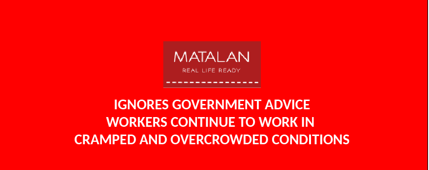 Matalan ignores goverment guidelines for coronavirus
